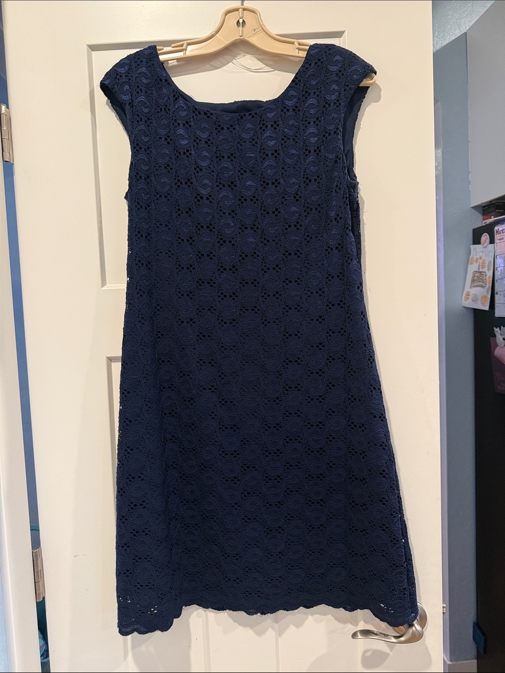 Navy Lace A-Line Women's Formal Dress